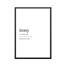 Plakat: Irony