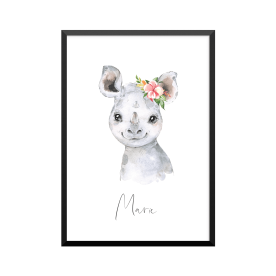 Plakat: Afrikas dyr,...