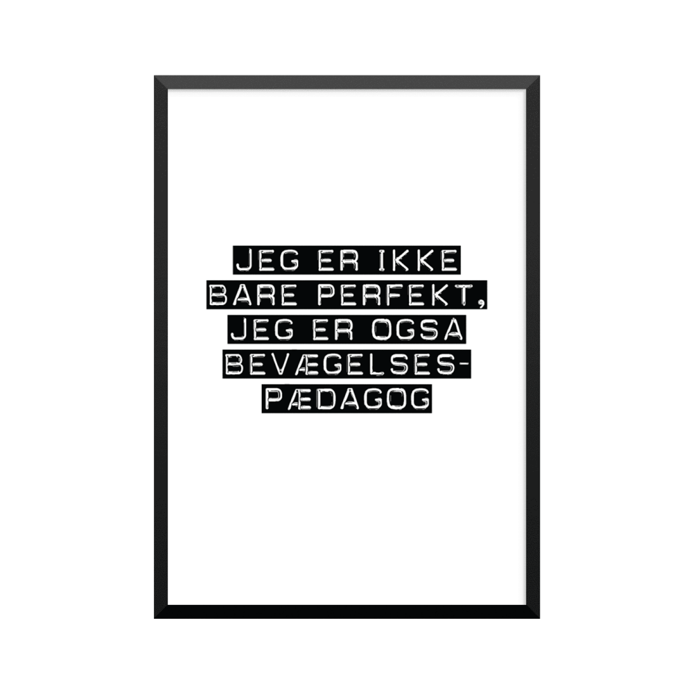 Plakat: Bevægelsespædagog