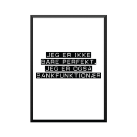 Plakat: Bankfunktionær