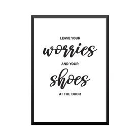 Plakat: 'LEAVE YOUR worries...