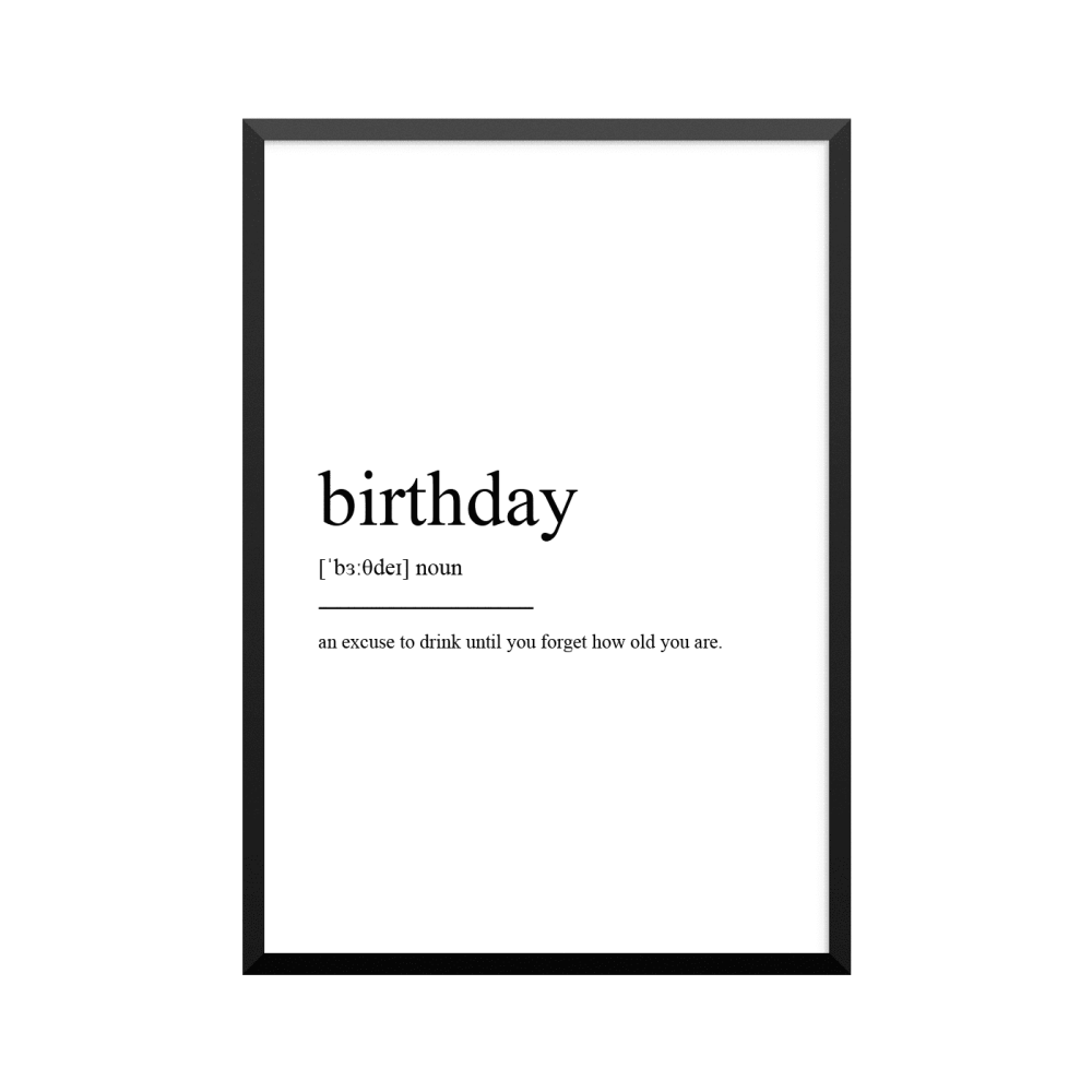 Plakat: Birthday
