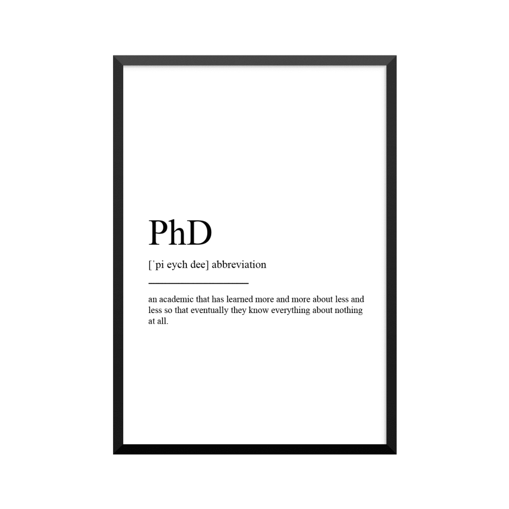 Plakat: PhD