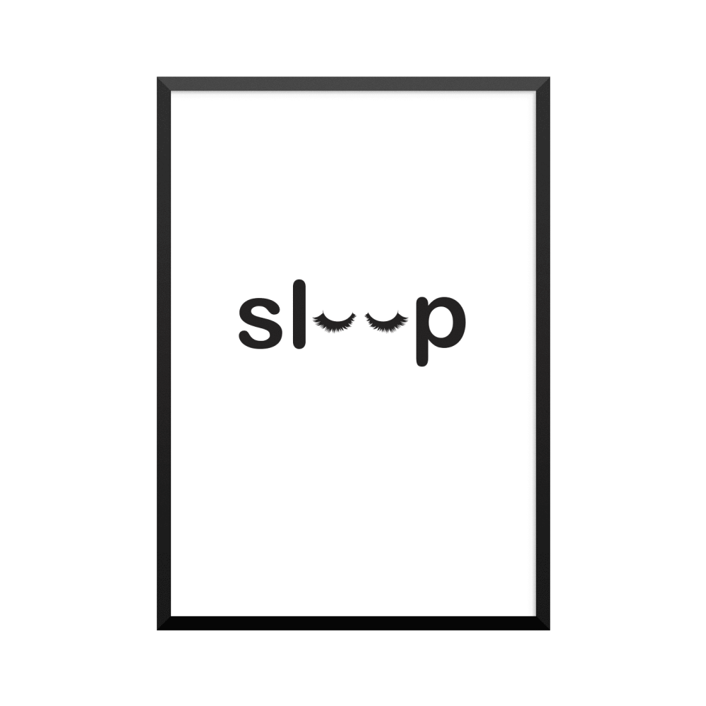 Plakat: 'sleep'
