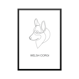 Plakat: 'WELSH CORGI', one...