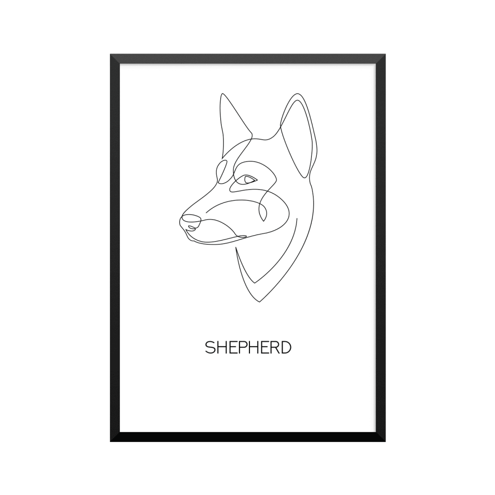 Plakat: 'SHEPHERD', one line