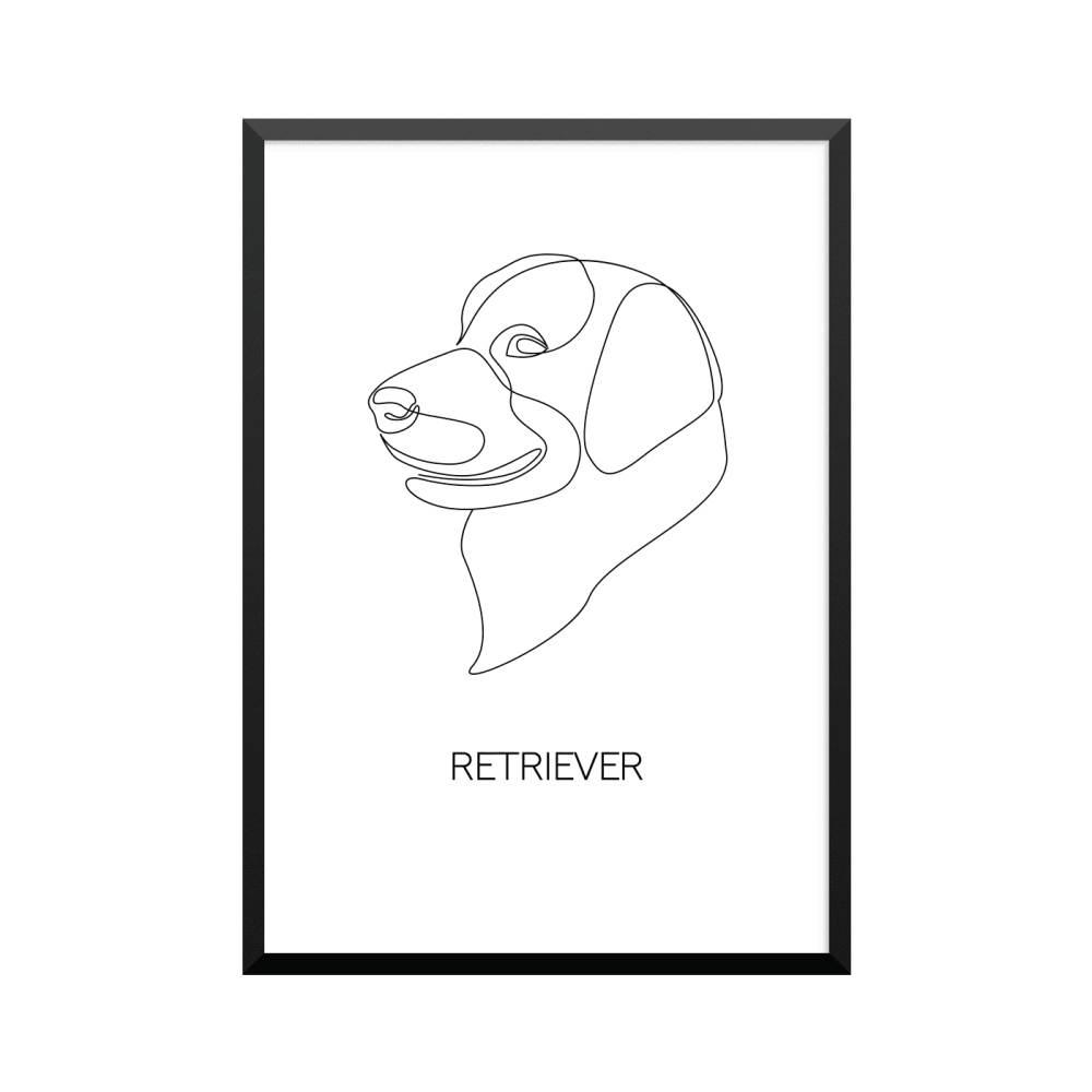 Plakat: 'RETRIEVER', one line