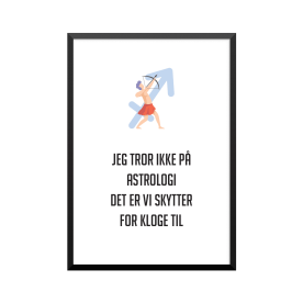 Plakat: 'JEG TROR IKKE PÅ...