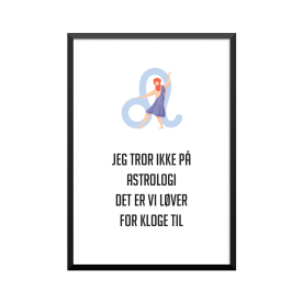Plakat: 'JEG TROR IKKE PÅ...