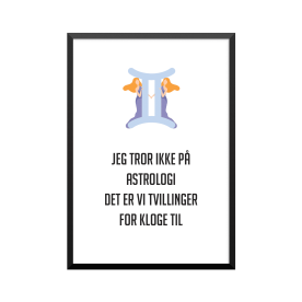 Plakat: 'JEG TROR IKKE PÅ...