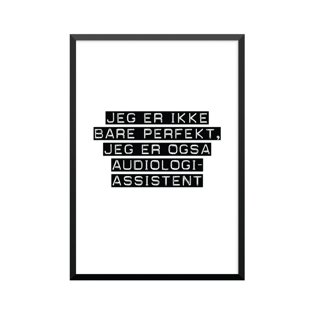 Plakat: Audiologiassistent