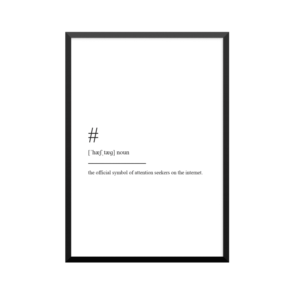 Plakat: Hashtag