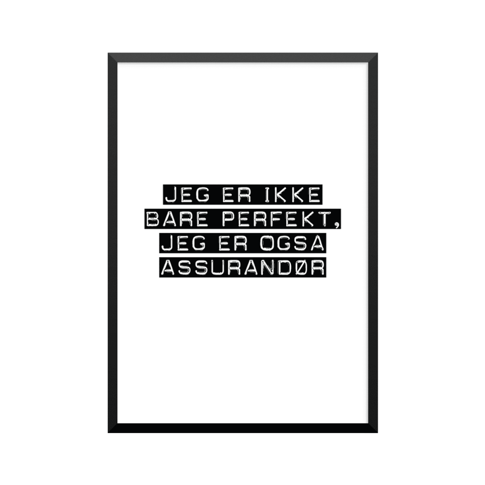 Plakat: Assurandør