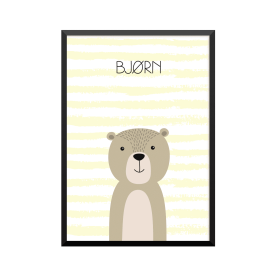 Plakat: Bjørn, simpel