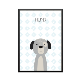 Plakat: Hund, simpel