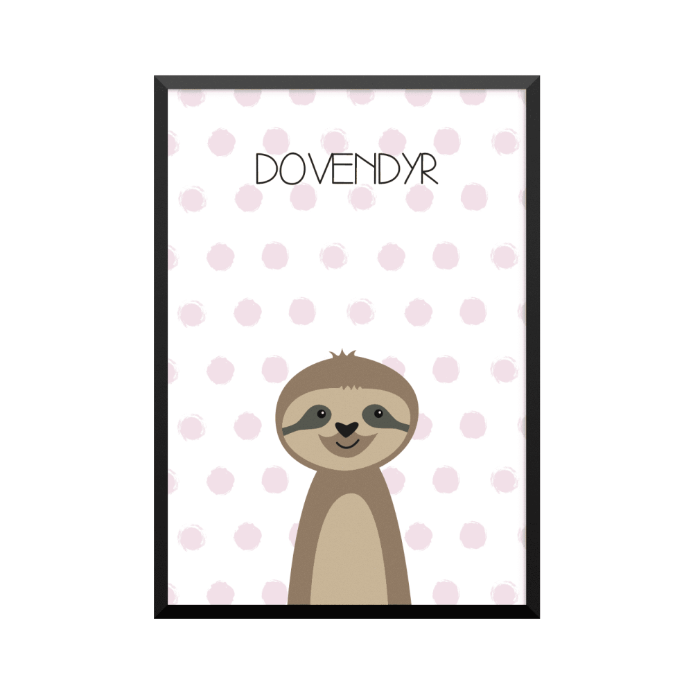 Plakat: Dovendyr, simpel