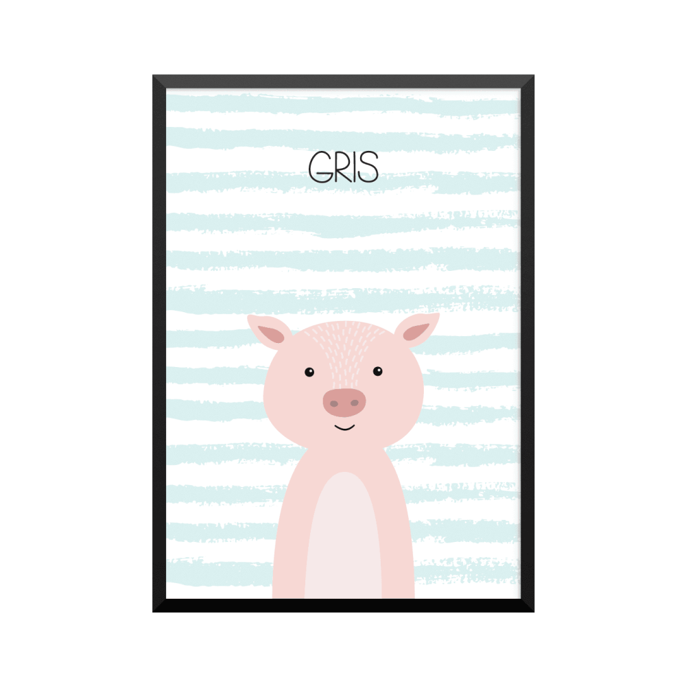 Plakat: Gris, simpel