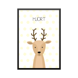 Plakat: Hjort, simpel