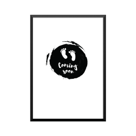 Plakat: 'Coming soon', circle