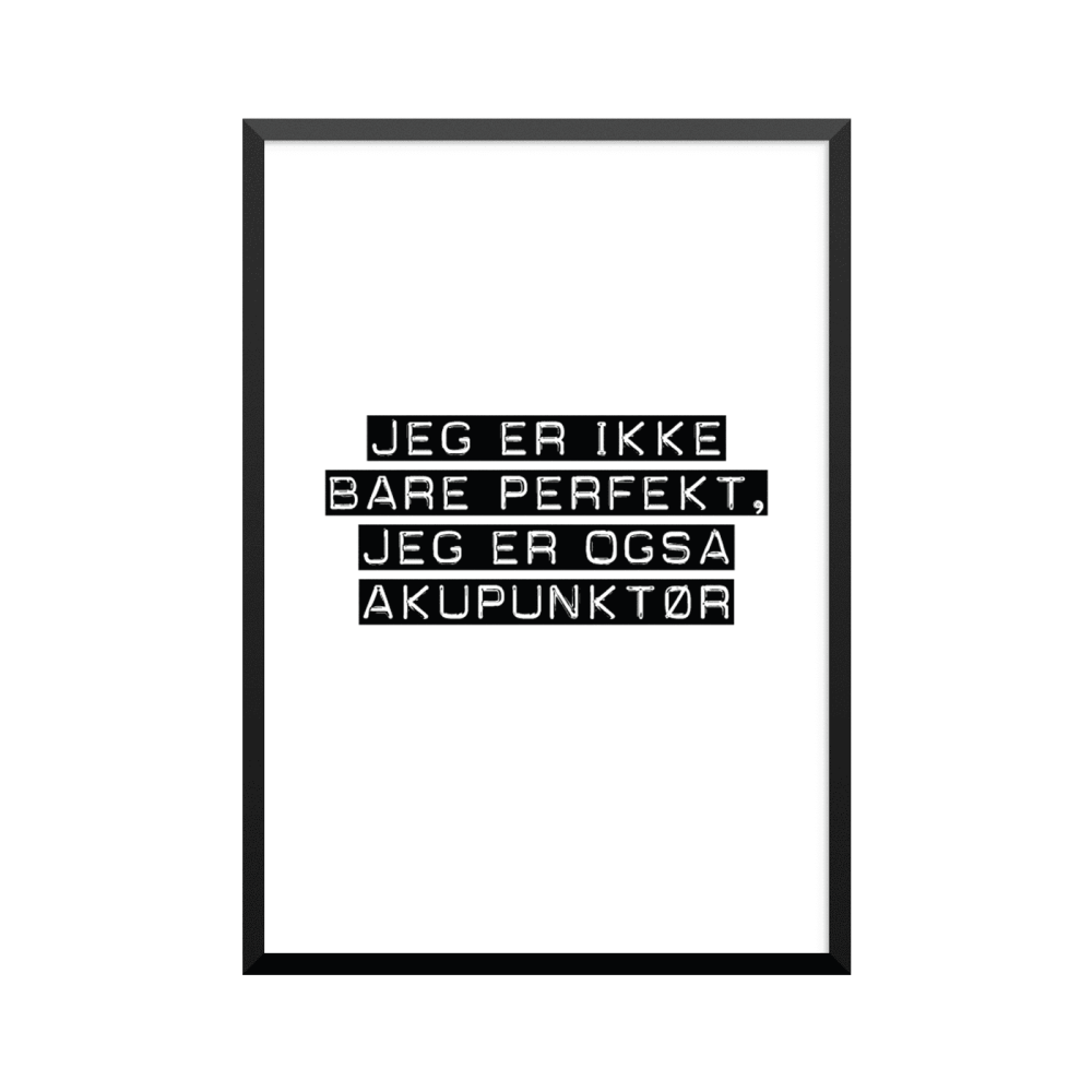 Plakat: Akupunktør