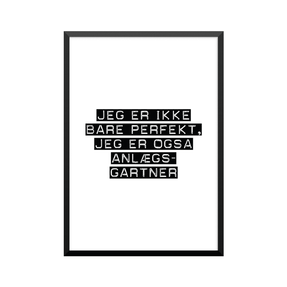 Plakat: Anlægsgartner