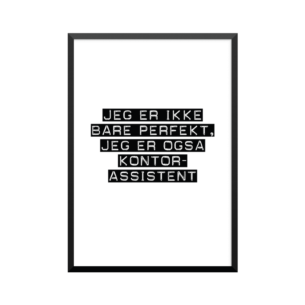 Plakat: Kontorassistent