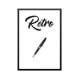 Plakat: 'Retro' Fyldepen