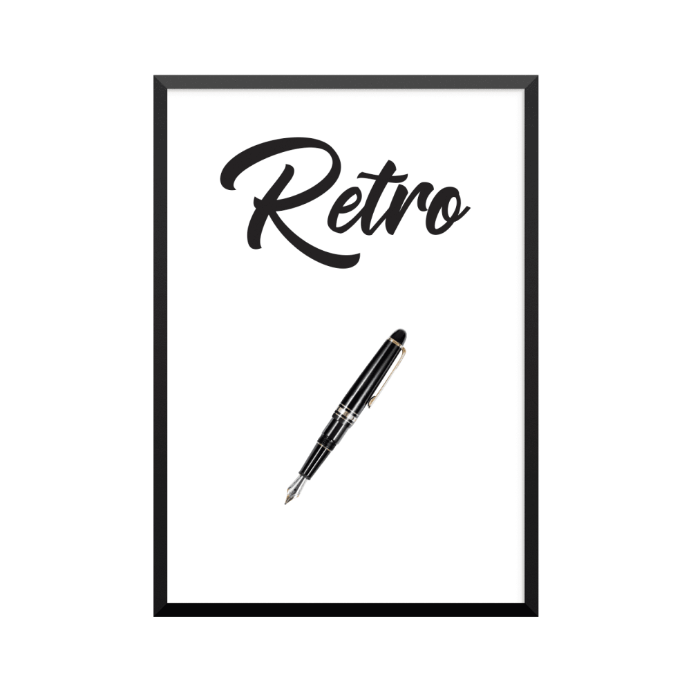 Plakat: 'Retro' Fyldepen