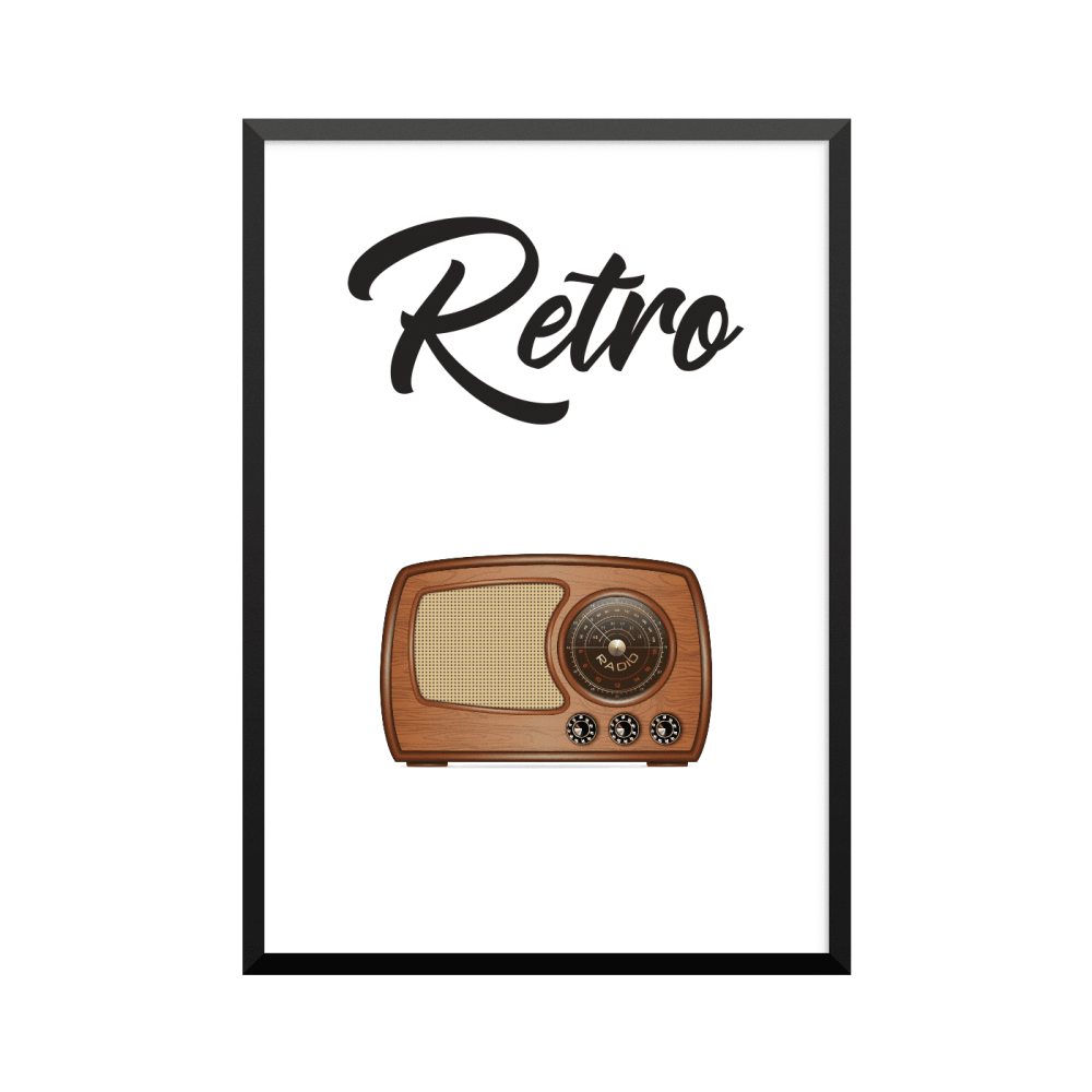 Plakat: 'Retro' Radioapparat