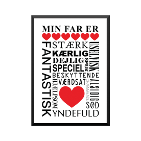 Plakat: 'Min far er...'
