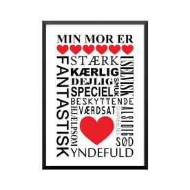 Plakat: 'Min mor er...'