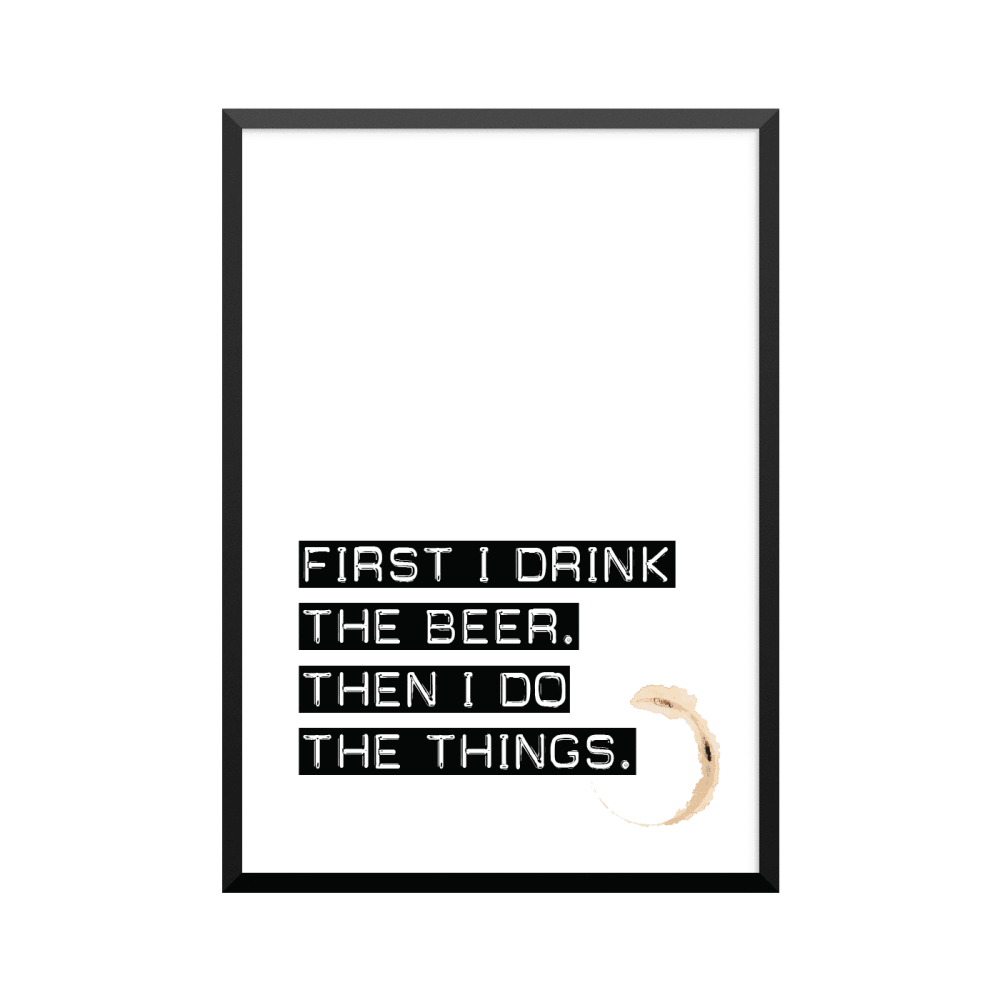 Plakat: 'Things' With Beer Stain