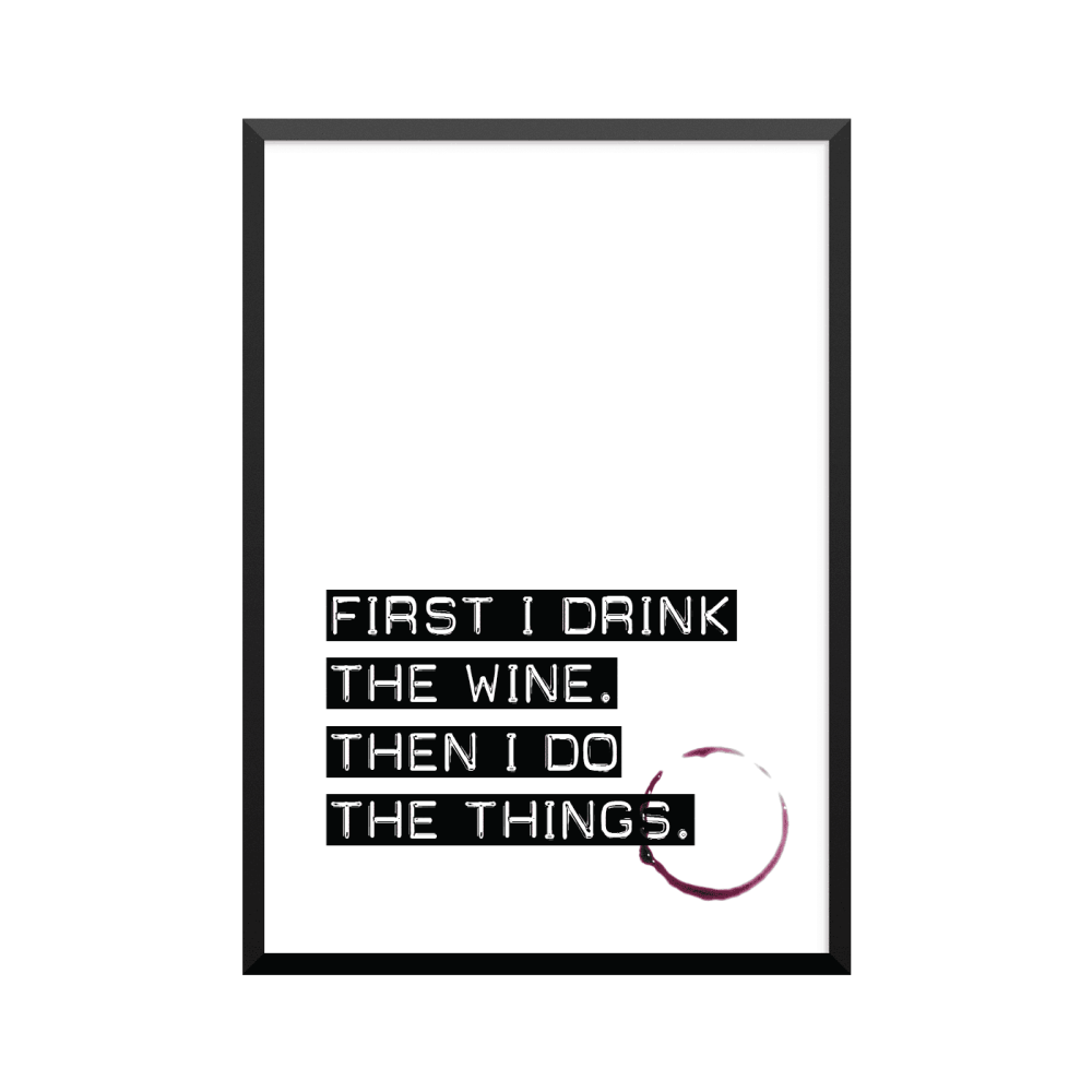 Plakat: 'Things' With Wine Stain