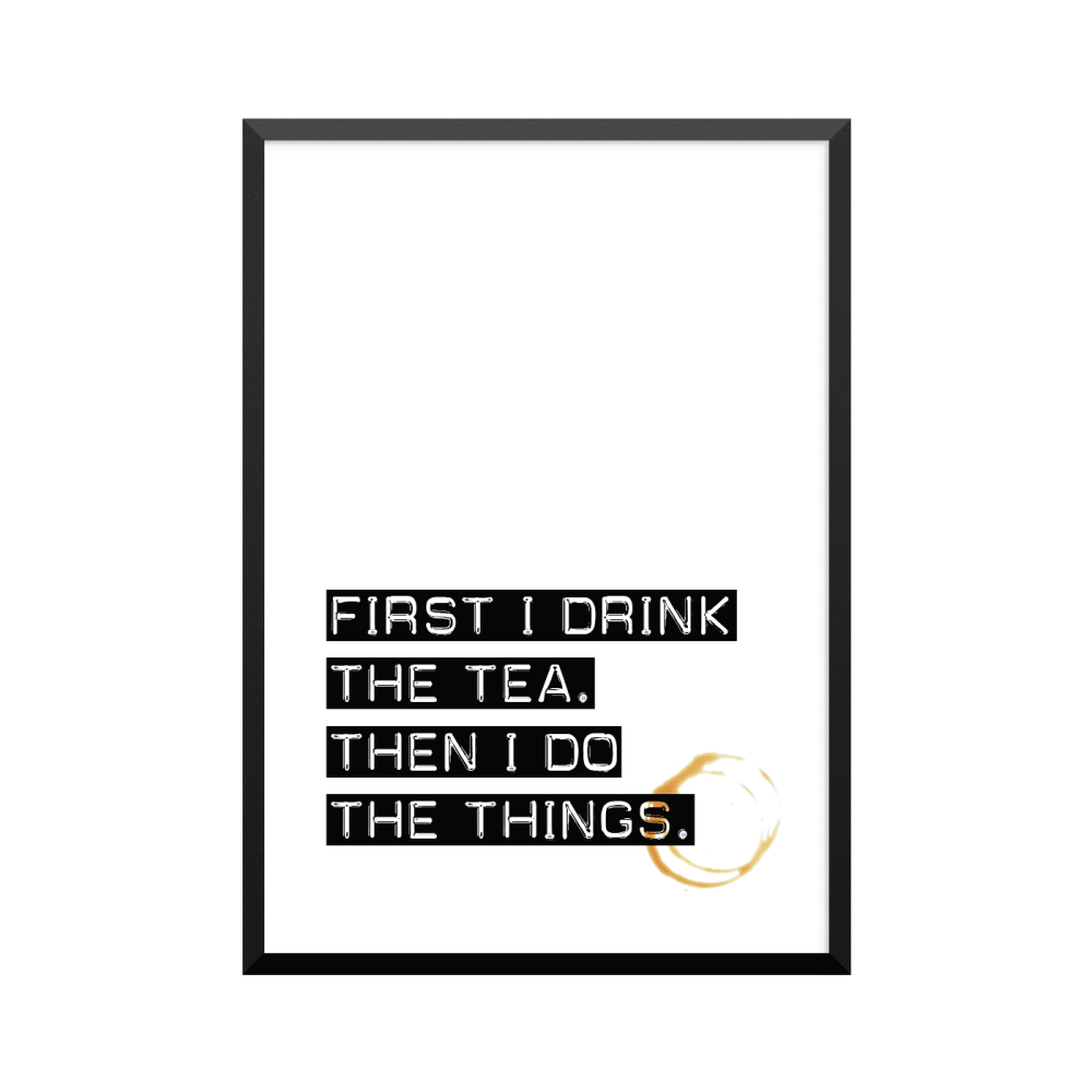 Plakat: 'Things' With Tea Stain