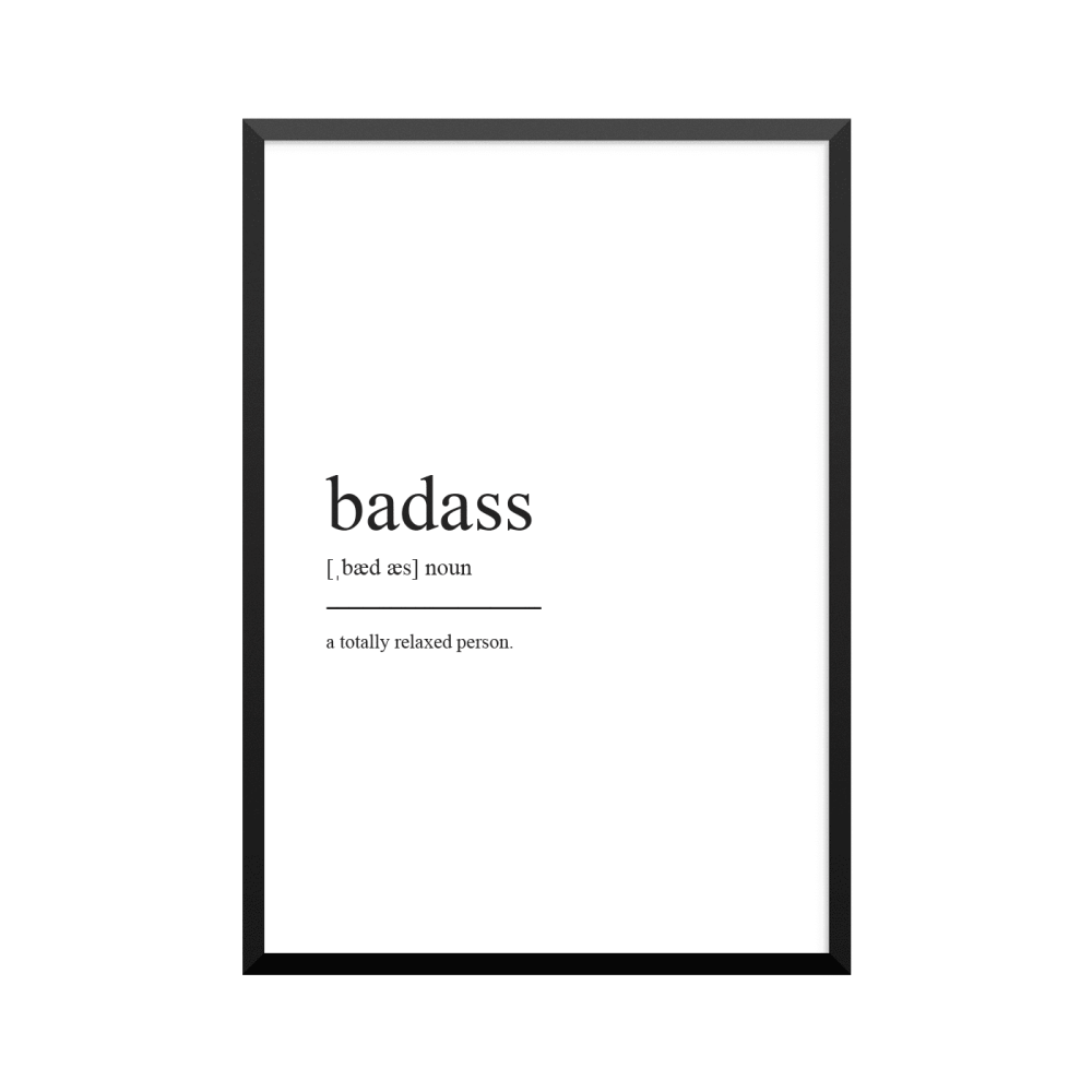 Plakat: Badass
