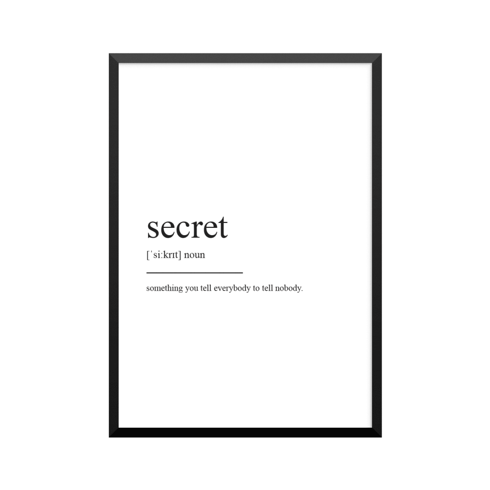 Plakat: Secret