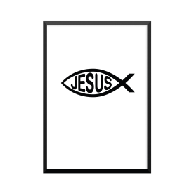 Plakat: Kristent symbol,...