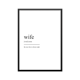 Plakat: Wife