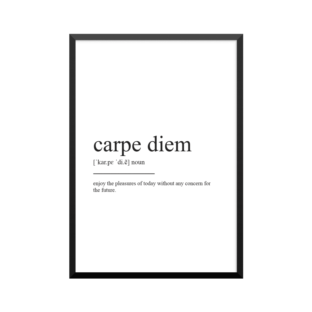 Plakat: Carpe diem