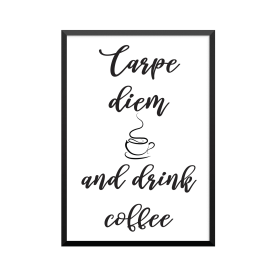 Plakat: Citat 'Carpe diem...