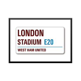 Plakat: Road Sign, West Ham...