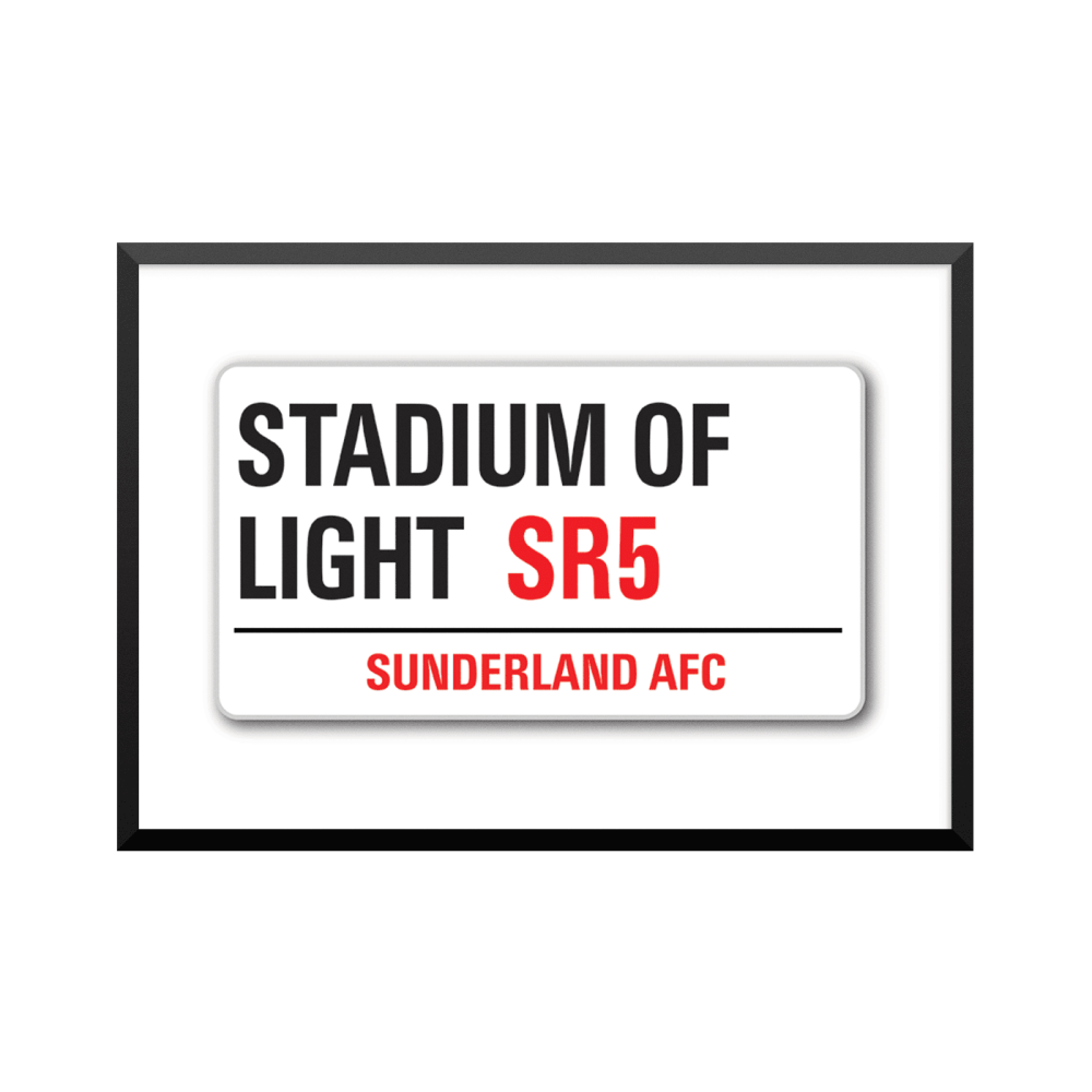 Plakat: Road Sign, Sunderland AFC