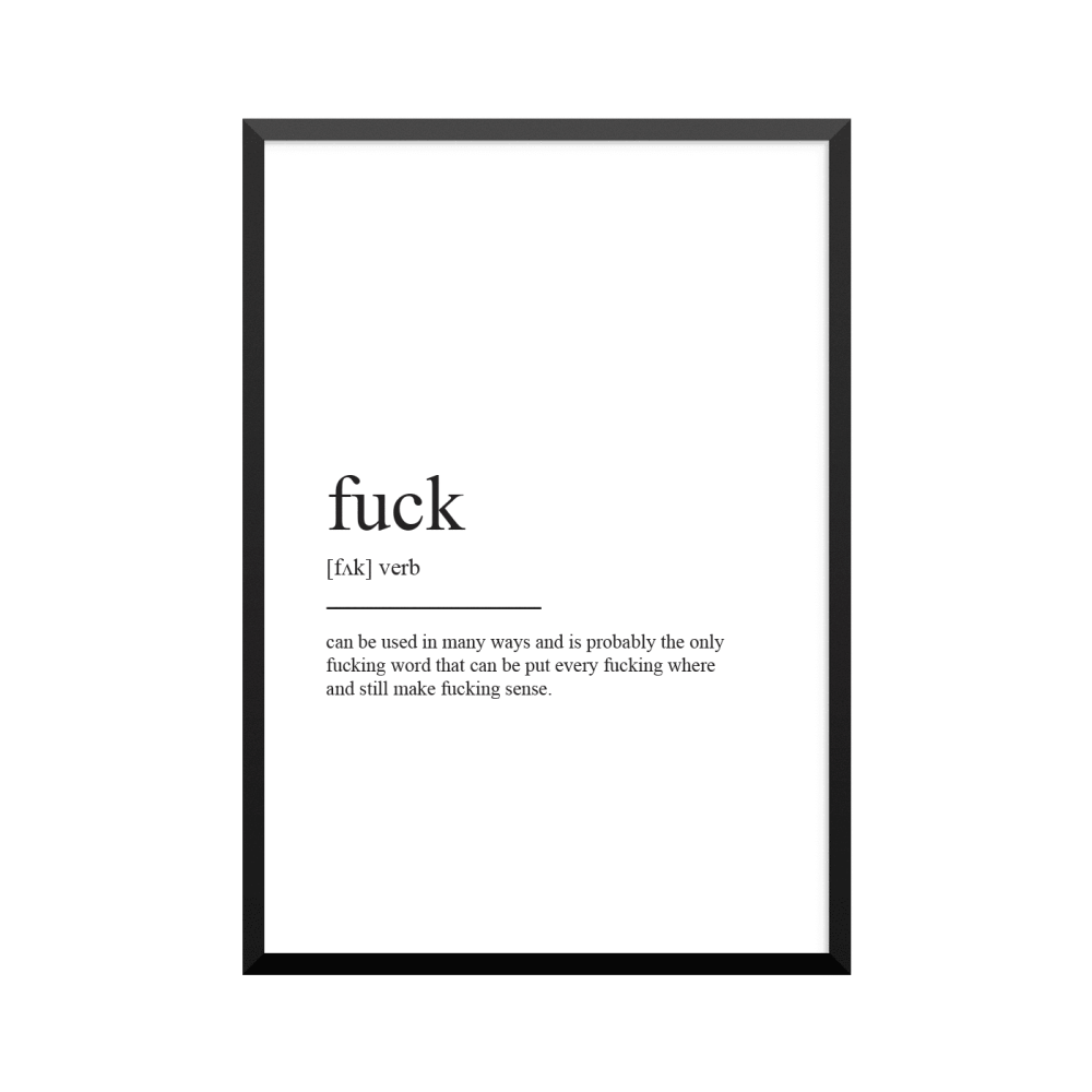 Plakat: Fuck