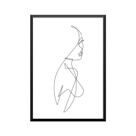 Plakat: Kvindefigur 4, one...