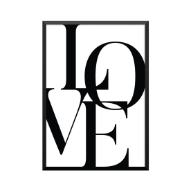 Plakat: 'Love', sort