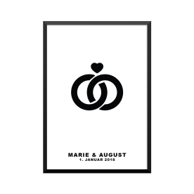 Plakat: To ringe og hjerte,...