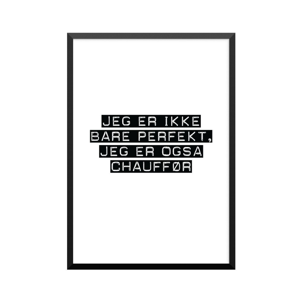 Plakat: Chauffør