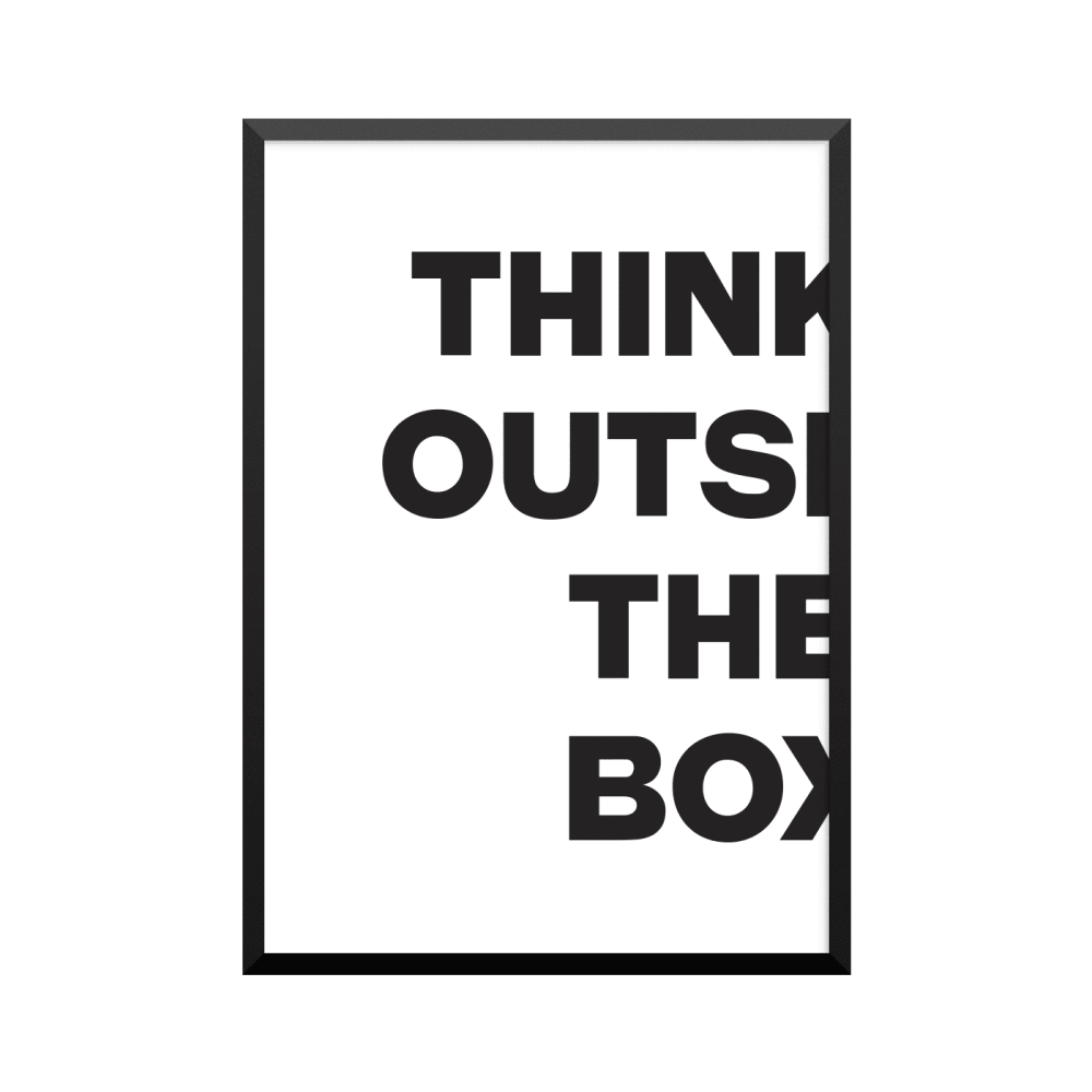 Plakat: Think Outside The Box