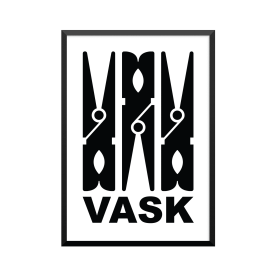 Plakat: 'Klemmer og vask'