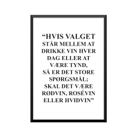 Plakat: 'Hvis valget'